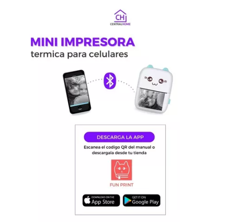 Mini Impresora Portátil Inalámbrica